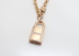 エルメス ケリー ケリー カデナ ブレスレット K18 ピンクゴールド ダイヤモンド