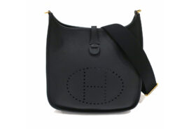 エルメス HERMES エブリン3PM ブラック ノワール 黒 Y刻印 トリヨンクレマンス ゴールド金具 レザー