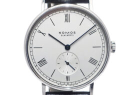 ノモス NOMOS ラドウィッグ LD1A2W2 シルバー SS レザー 手巻き