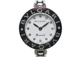 ブルガリ BVLGARI B-Zero1 ビーゼロワン BZ22S Sサイズ SS ホワイト 12Pダイヤモンド クォーツ