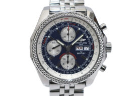 ブライトリング BREITLING ベントレーGT A13362 クロノグラフ ブルー 自動巻き