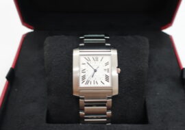 カルティエ タンクフランセーズMM WSTA0067 シルバー文字盤 SS