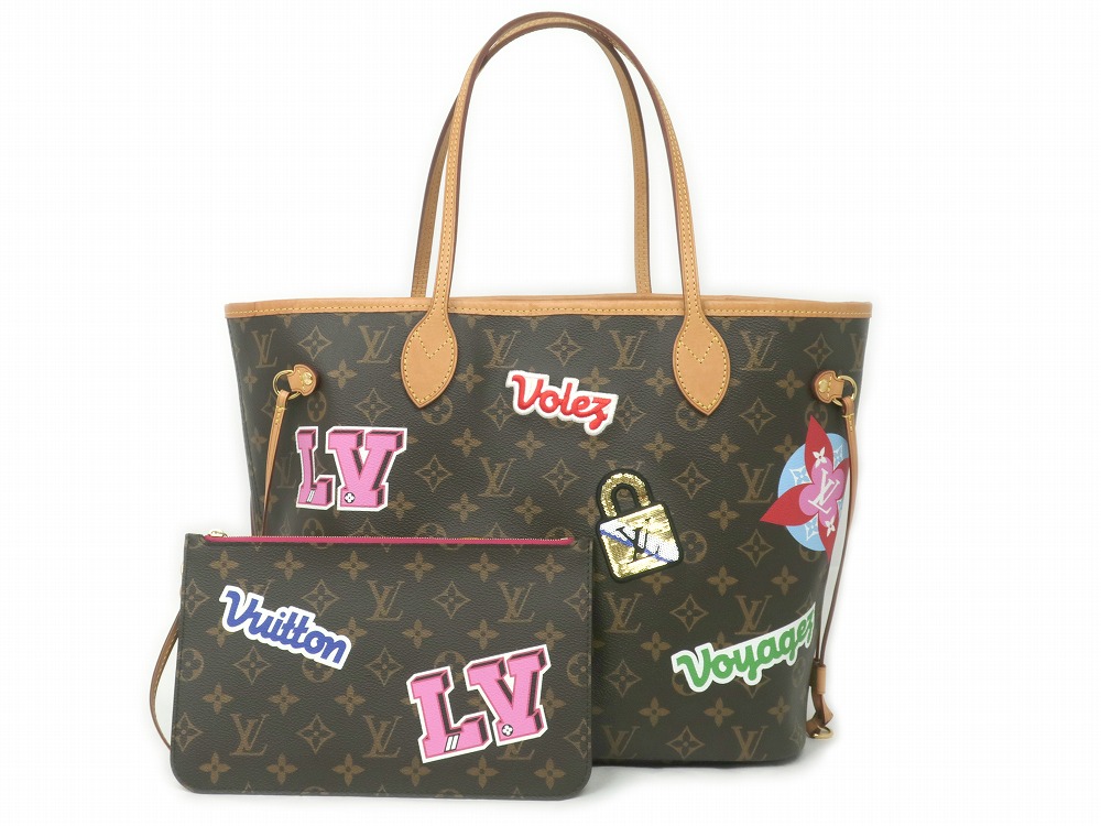 LOUIS VUITTON ルイヴィトン モノグラム パッチーズコレクション ネヴァーフルMM M43988