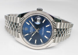 ロレックス デイトジャスト 41 126334 ブライトブルー SS WG 2022年