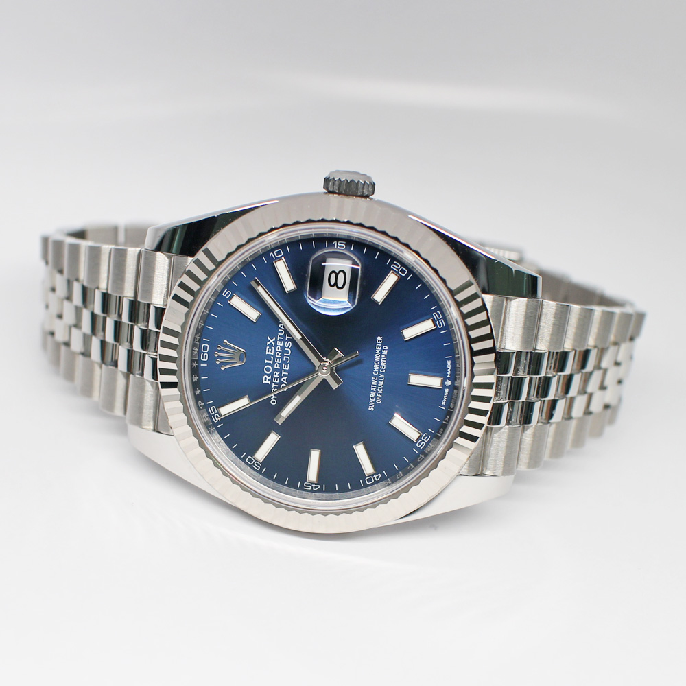 ロレックス デイトジャスト 41 126334 ブライトブルー SS WG 2022年