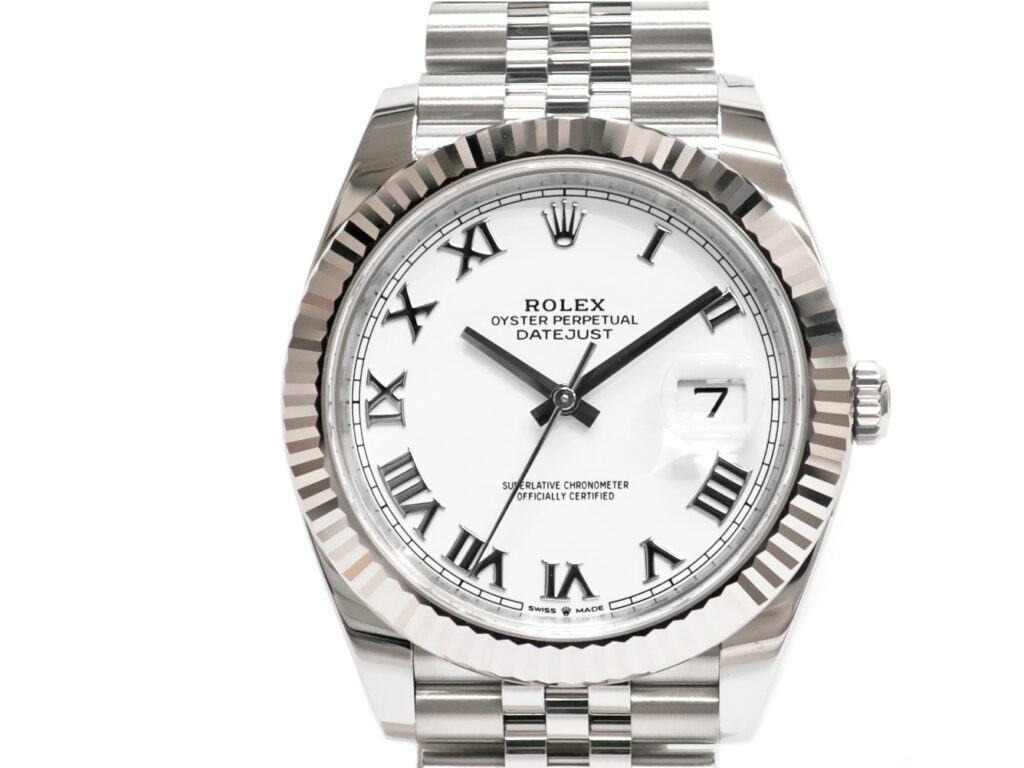 ロレックス デイトジャスト41 126334 ホワイトローマ文字盤 ジュビリーブレス SS K18WG 自動巻き メンズ