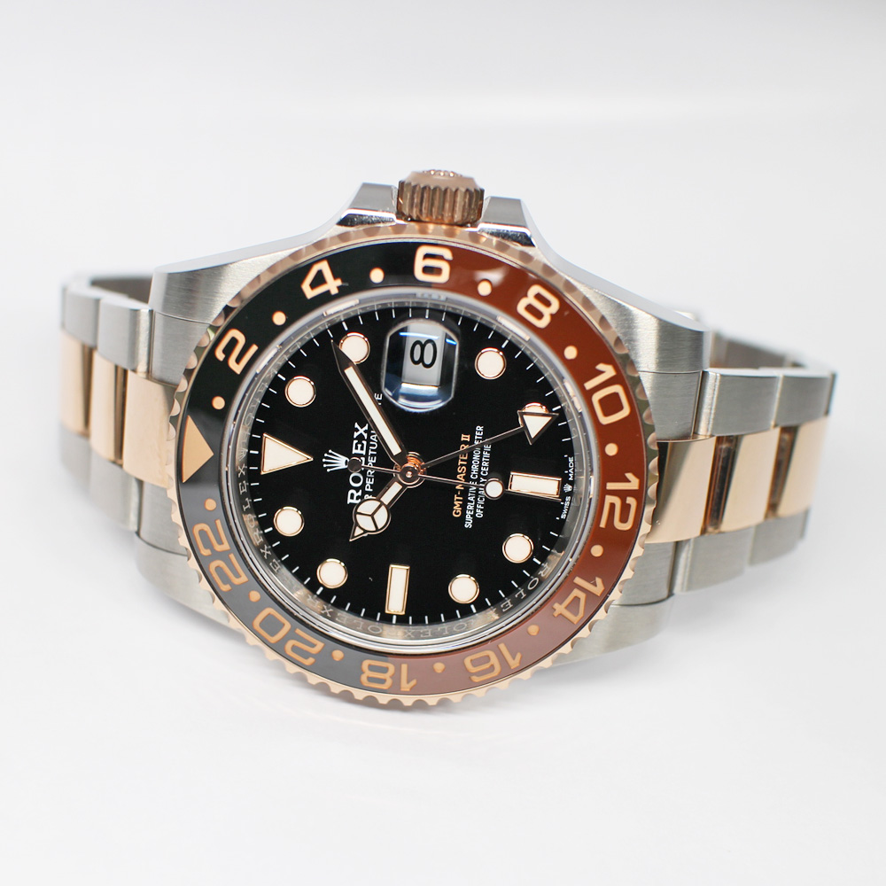 ロレックス GMTマスターII 126711CHNR SS RG メンズ 保証書付き 2021年