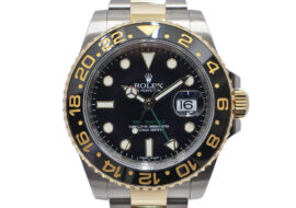 ロレックス ROLEX GMTマスター2 116713LN ブラック ランダム SS YG 自動巻き