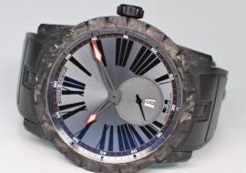 ロジェデュブイ エクスカリバー 42 DBEX0509 シルバー カーボン ラバー