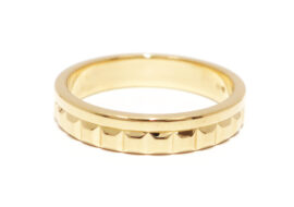 ブシュロン BOUCHERON 750YG キャトルラディアント リング ハーフ