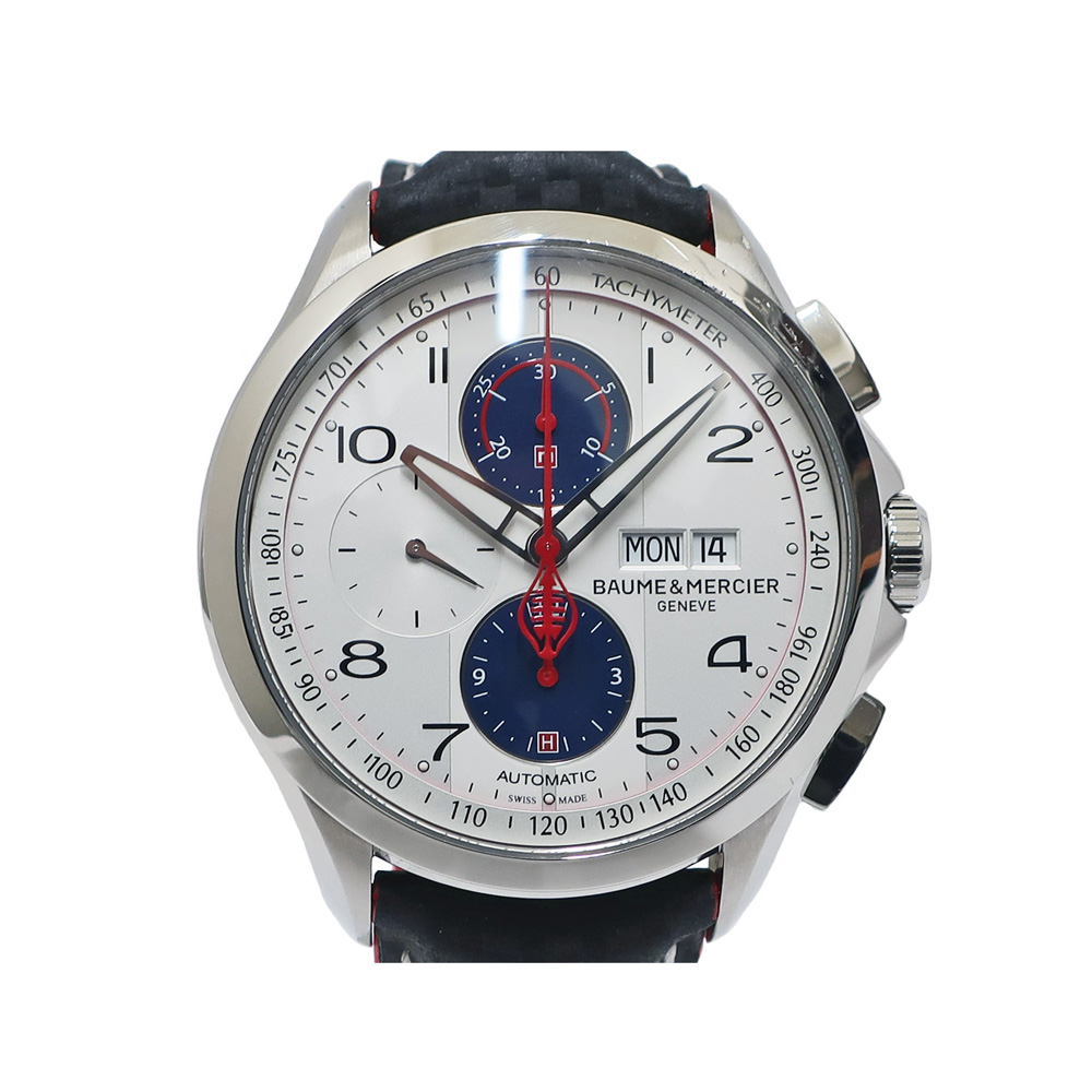 ボーム&メルシエ BAUME&MERCIER クリフトンクラブ シェルビーコブラ クロノグラフ MOA10342 1964本限定 SS レザー 自動巻き