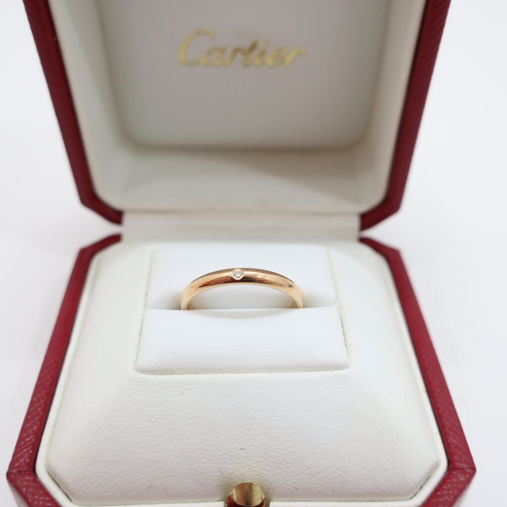 カルティエ クラシックウエディングリング 750PG ピンクゴールド ダイヤモンド