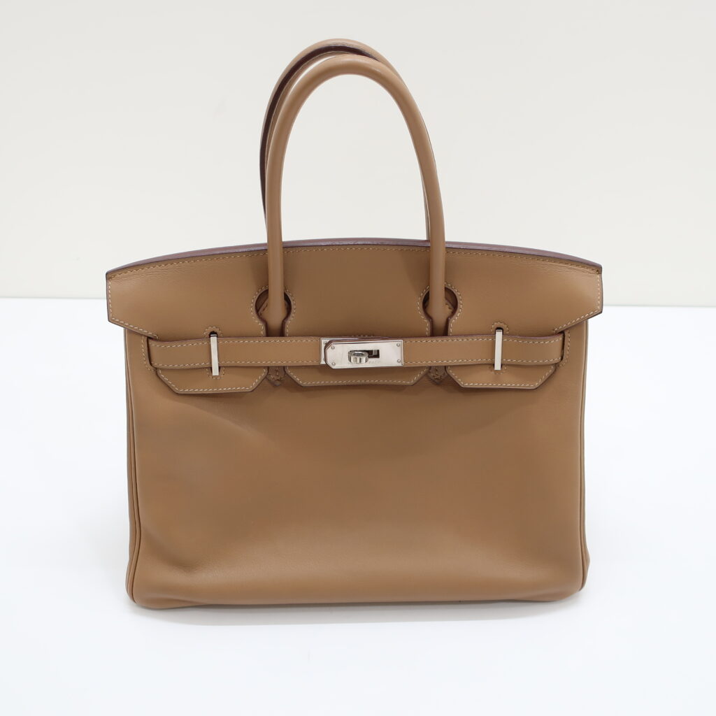 エルメス バーキン30 タバックキャメル スイフト シルバー金具