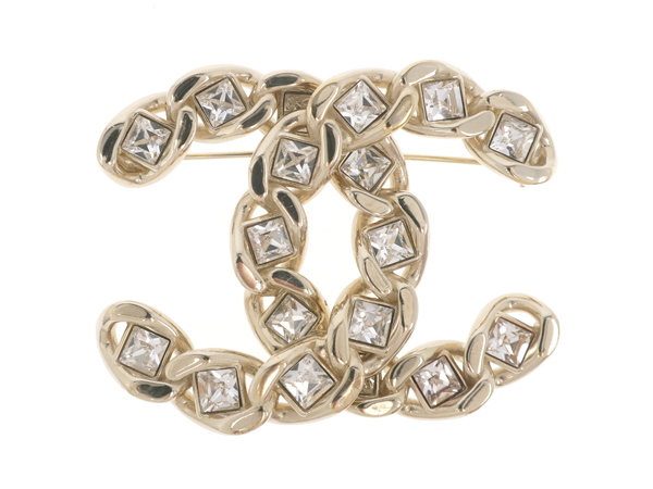 シャネル ココマーク ブローチ B19S ココマーク ラインストーン