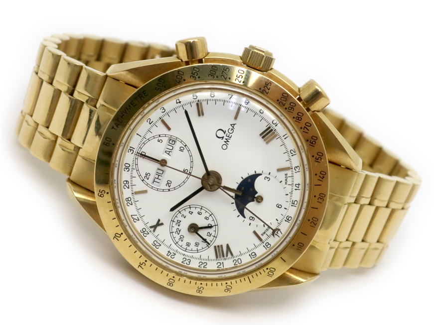 OMEGA オメガ スピードマスター ムーンフェイズ K18YG 金無垢