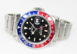 ロレックス GMTマスター 16700 N番 ブラック SS 赤青 自動巻き メンズ トリチウム シングルバックル