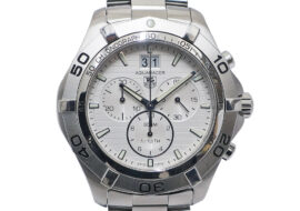 タグホイヤー TAGHEUER アクアレーサー クロノグラフ グランドデイト CAF101F SS クォーツ