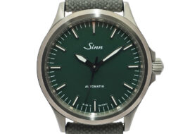 ジン SINN 556 エメラルドグリーン 世界限定400本 SS レザー 自動巻き