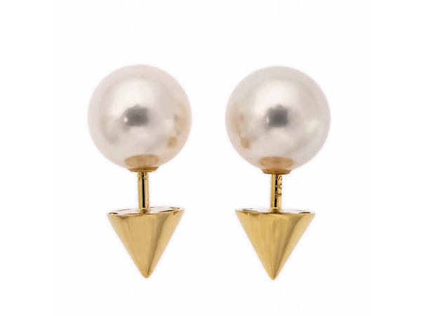 タサキ リファインド リベリオン ピアス 750YG パール 8mm