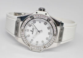 ウブロ ビッグバン ワンクリック スチール ホワイト ダイヤモンド 485.SE.2210.RW.1204