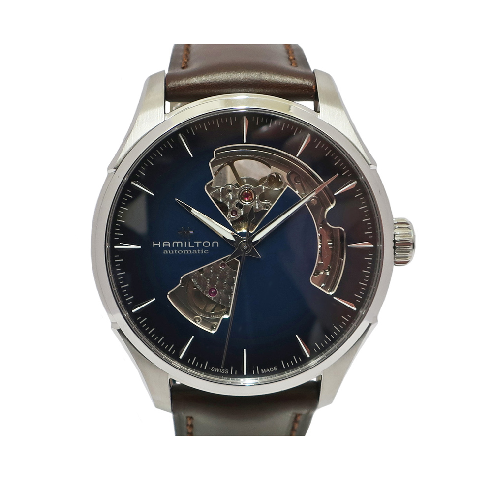 ハミルトン HAMILTON ジャズマスター オープンハート H32675540 SS レザー 自動巻き