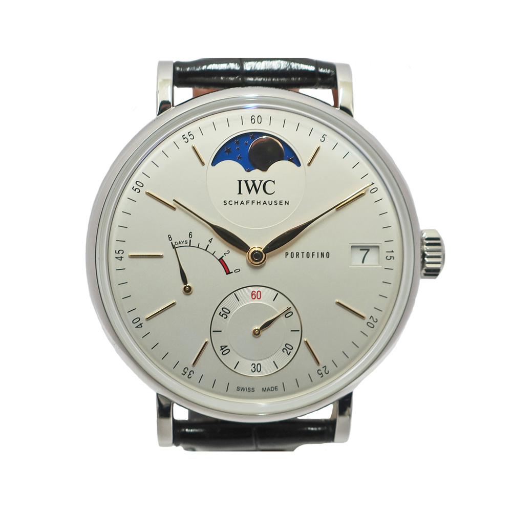 IWC インターナショナル ウォッチ カンパニー ポートフィノ ハンドワインド ムーンフェイズ IW516401 SS レザー 手巻き