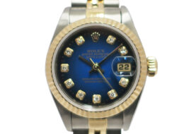 ロレックス ROLEX デイトジャスト 69173G T番 ブルーグラデーション ダイヤモンド SS YG 自動巻き