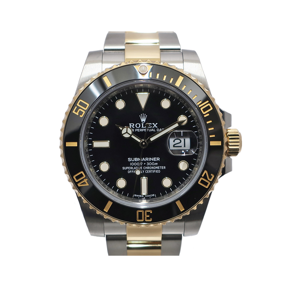 ロレックス ROLEX サブマリーナーデイト ブラック 116613LN SS YG 自動巻き