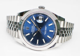 ロレックス デイトジャスト 41 126300 ブライトブルー SS ジュビリー 保証書付き 2023年 未使用