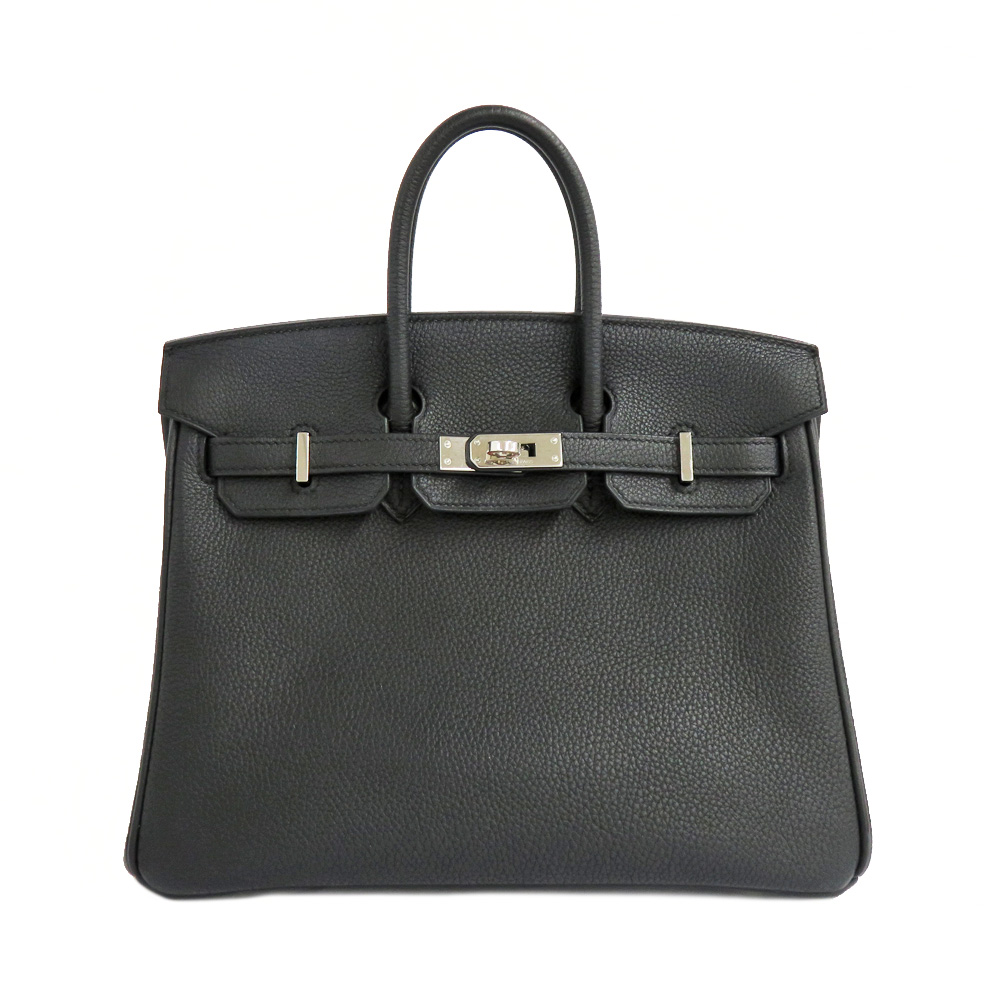 エルメス バーキン25 ブラック シルバー金具 トゴ 黒 SV金具 C刻印
