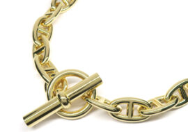 エルメス ネックレス チェーン シェーヌダンクルGM 29コマ 750YG イエローゴールド 2022年製造