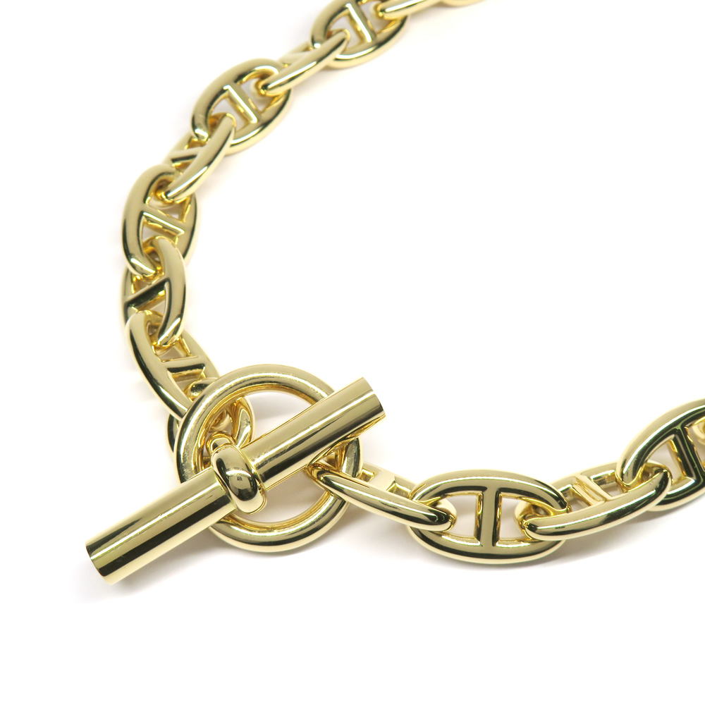 エルメス ネックレス チェーン シェーヌダンクルGM 29コマ 750YG イエローゴールド 2022年製造