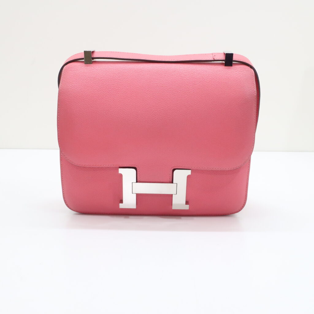 エルメス コンスタンス24 ローズアザレ シルバー金具 エバーカラー