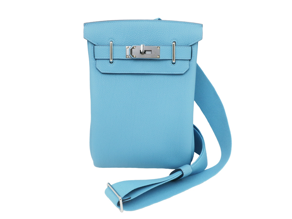 エルメス アッカドPM ブルーノール トゴ B刻印