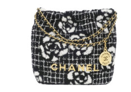 シャネル シャネル22 ミニ ツイード チェーンハンドバッグ