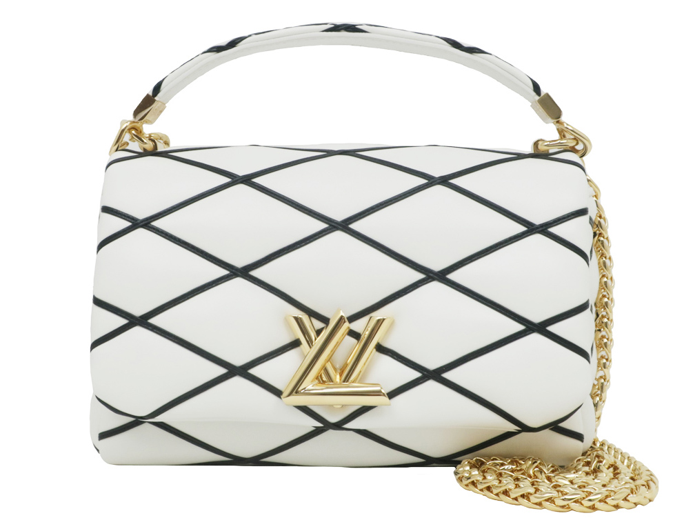 ルイヴィトン GO-14MM ショルダーバッグ ハンド ブラックXホワイト M22890