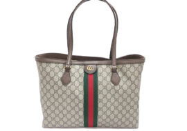 グッチ GUCCI トートバッグ オフィディア ウェブストライプ ミディアム 631685 GGスプリーム レザー