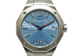 ボーム&メルシエ BAUME & MERCIER リビエラ36mm MOA10612 SS ブルー クォーツ