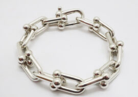 ティファニー ハードウエア ラージ リンクブレス SV925 スターリングシルバー