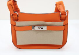 エルメス ジプシエールミニ オレンジ エヴァーカラー シルバー金具