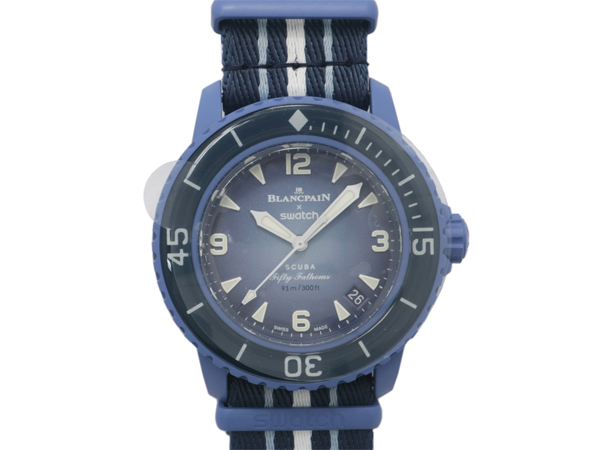 スウォッチ×ブランパン フィフティファゾムス アトランティックオーシャン SO35A100