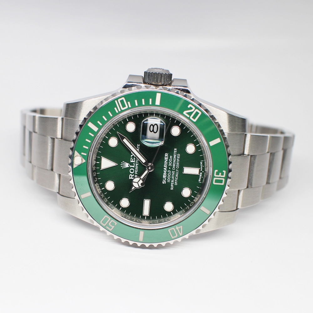 ロレックス サブマリーナ デイト 116610LV グリーン メンズ 保証書付き 2019年