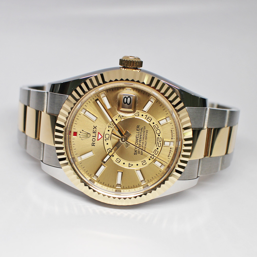 ロレックス スカイドゥエラー 336933 シャンパン SS YG オイスター 保証書付き 2023年 新品同様