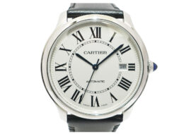 カルティエ CARTIER ロンド マスト ドゥ カルティエ WSRN0032 SS レザー 自動巻き