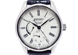 セイコー SEIKO プレサージュ プレステージライン ほうろう ホワイト SS レザー SARW011