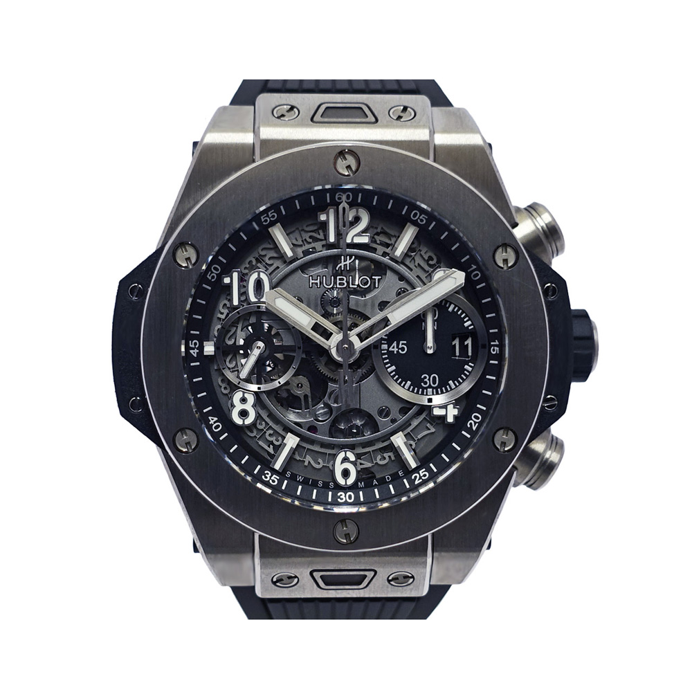 ウブロ HUBLOT ビッグバン ウニコ チタニウム クロノグラフ チタン ラバー 自動巻き 441.NX.1171.RX