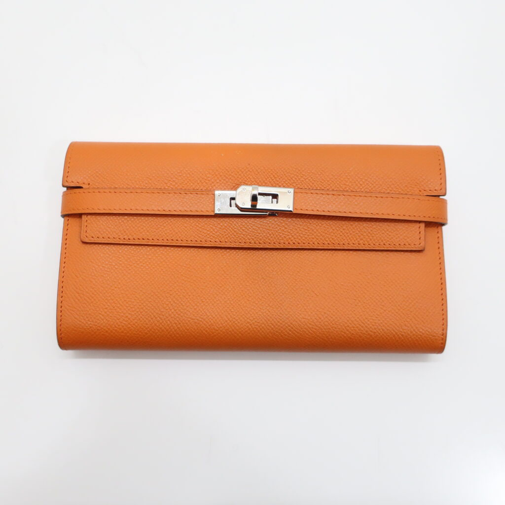 エルメス ケリーウォレット オレンジ シルバー金具 エプソン