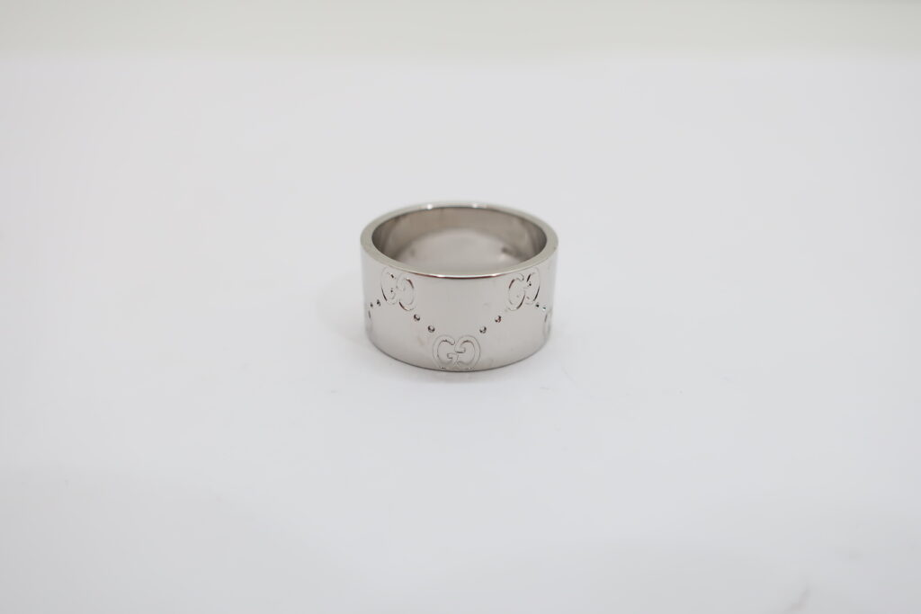 グッチ アイコンリング 750WG ホワイトゴールド