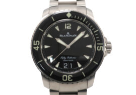 ブランパン フィフティ ファゾムス ラージデイト 5050-12B30-98B チタン 自動巻き