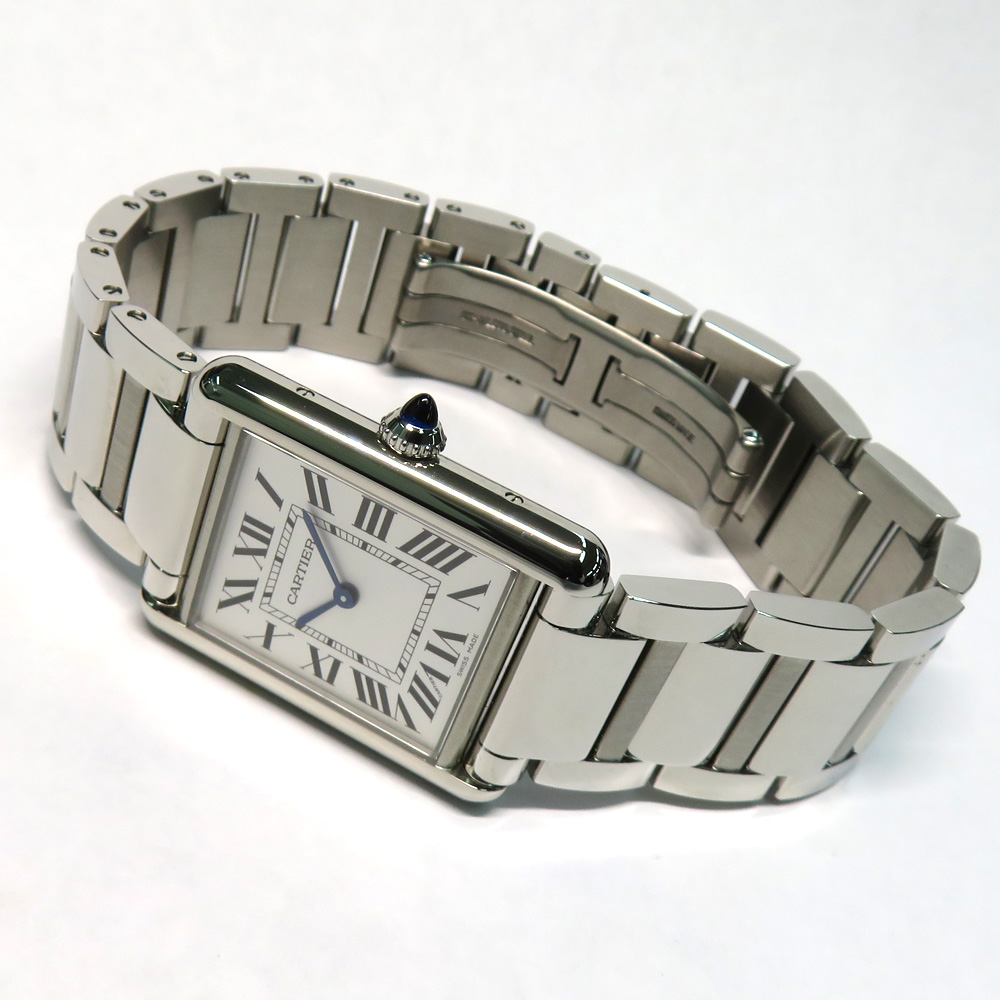 カルティエ タンク マスト LM WSTA0052 SS シルバー クォーツ メンズ腕時計 未使用